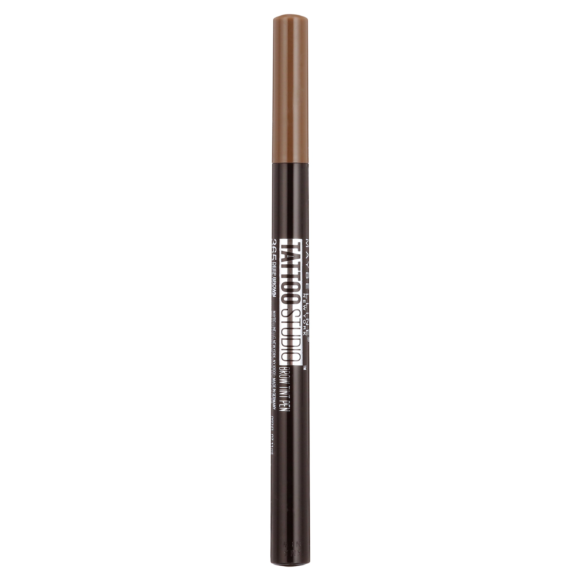 (2 pack) Maybelline Tattoo Studio Brow Tint Pen Makeup, Deep Brown