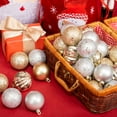 thumbnail image 6 of Every Day is Christmas Ornaments 35ct 70mm Christmas Ornaments, Shatterproof Christmas Tree Ornaments Set, Christmas Balls Decoration (Gold & Silver), 6 of 7