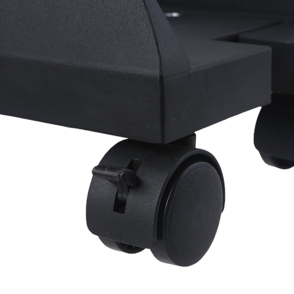 CPU Stand Mobile Tower Computer Floor Stand Adjustable Width Universal PC Computer Holder Cart With Four Brake Castors