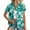 Multicolor, variant on Button Down Shirts for Women Tops Clearance Ladies' Fashionable Short Sleeved Lapel Casual Hawaiian Print Button Up