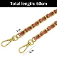 thumbnail image 2 of Purse Chain Strap, 60cm Leather Chain Strap Handbag Chains Purse Straps Shoulder Cross Body Replacement Strap, 2 of 5