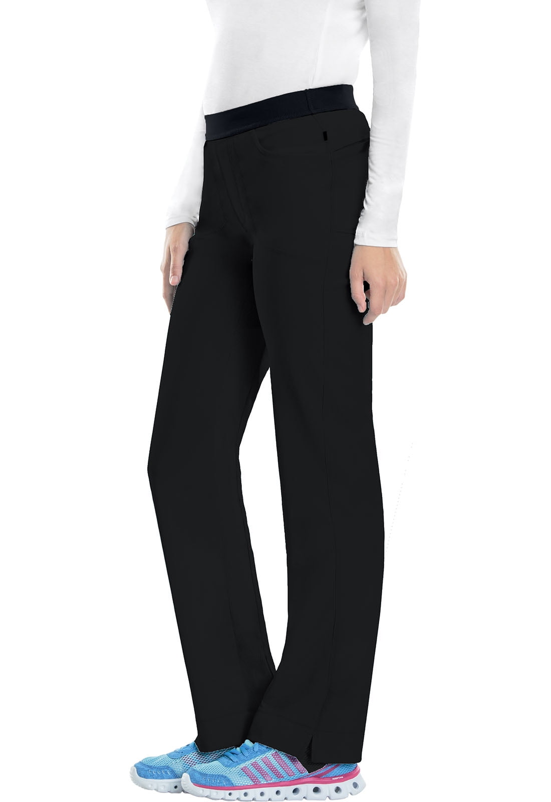 low waist black pants