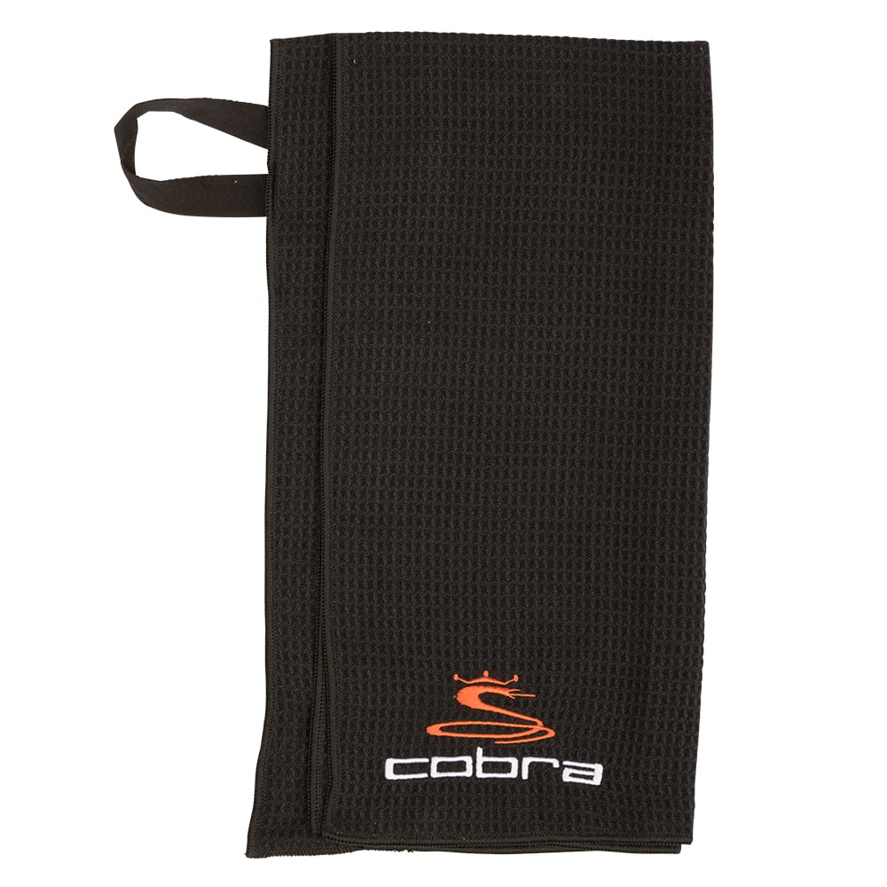 COBRA MICROFIBER GOLF TOWEL 18" x 36" BLACK 90921801 NEW 2017