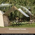 thumbnail image 4 of EROMMY Inflatable Camping Tent with Extended Canopy, Easy Set-up 4 Season Air Tents with Inflator for 2-4 Persons，Beige, 4 of 8