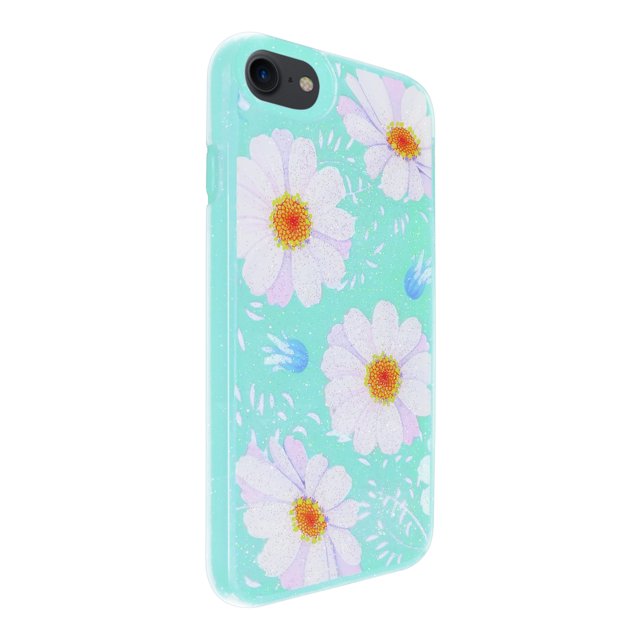 Funda de diseño doble capa Selicell para iPhone 7 / 8 Margaritas fondo menta
