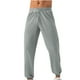 thumbnail image 2 of Pantalones largos para hombre, casuales, a la moda, con bolsillos, elásticos en los tobillos, color liso, cintura elástica, pantalones deportivos para hombre., 2 of 4