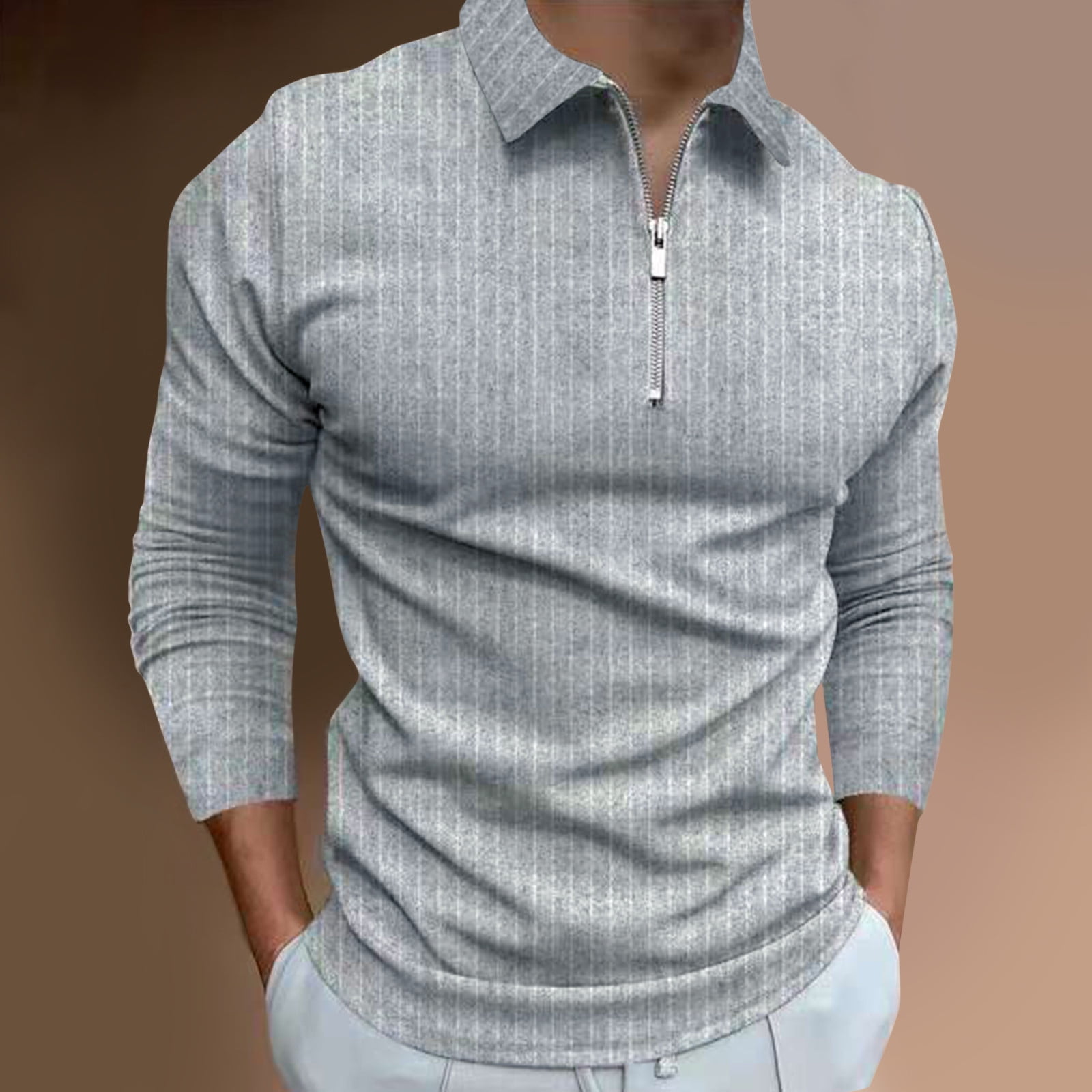 Mens Athletic Wear Men Gradient Print Tops Shirt Casual Blouse Lapel Zip  Pullover Shirt Long Sleeve Mock Neck, Grey, X-Large : : Clothing,  Shoes & Accessories