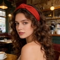 thumbnail image 2 of Bmisegm Knotted Headbands for Women Wide Turban Headband Non Yoga Exercise Cloth Hair Hair Bands Accessories Red, 2 of 5