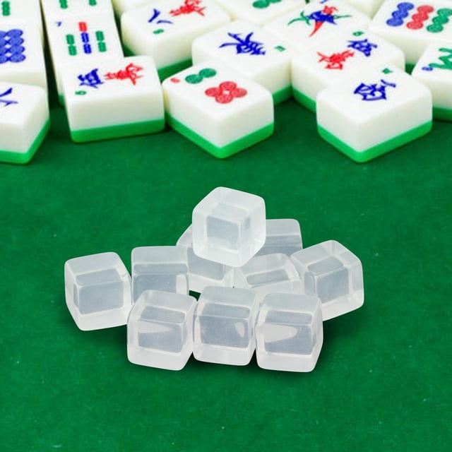 10 piezas acrílico 16 mm seis lados dados acrílico para suministros de perfke Dados de juego de mesa