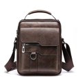 thumbnail image 1 of Bolso Bandolera para Hombre de Moda Bolso Bandolera de Cuero Bolso para Documentos Bolso Bandolera de Negocios para Hombre con Billetera-Marrón- Sincero Electrónica, 1 of 1