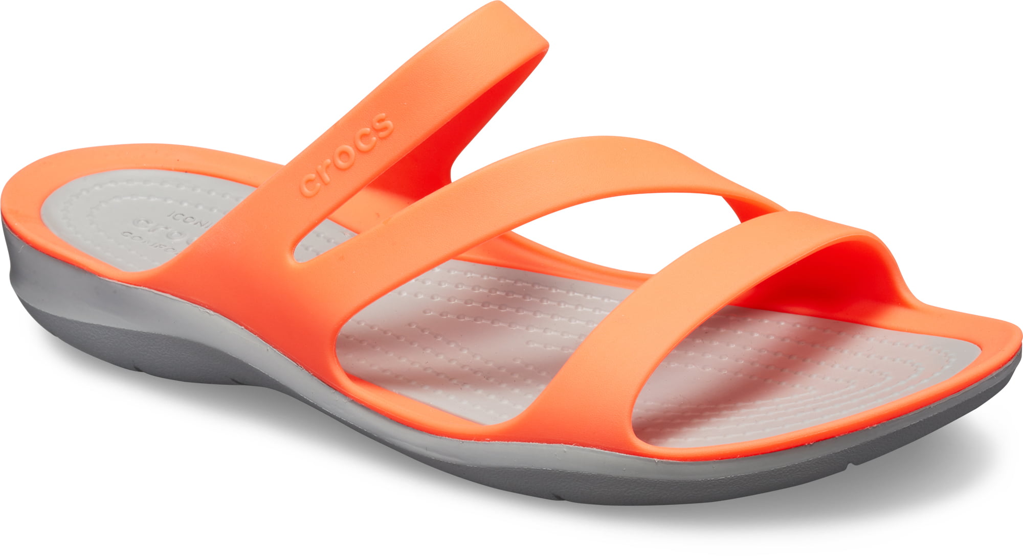 orange croc flip flops