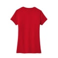 thumbnail image 4 of District Adult Female Women Electric Heather T-Shirt Classic Red 3X-Large, 4 of 4