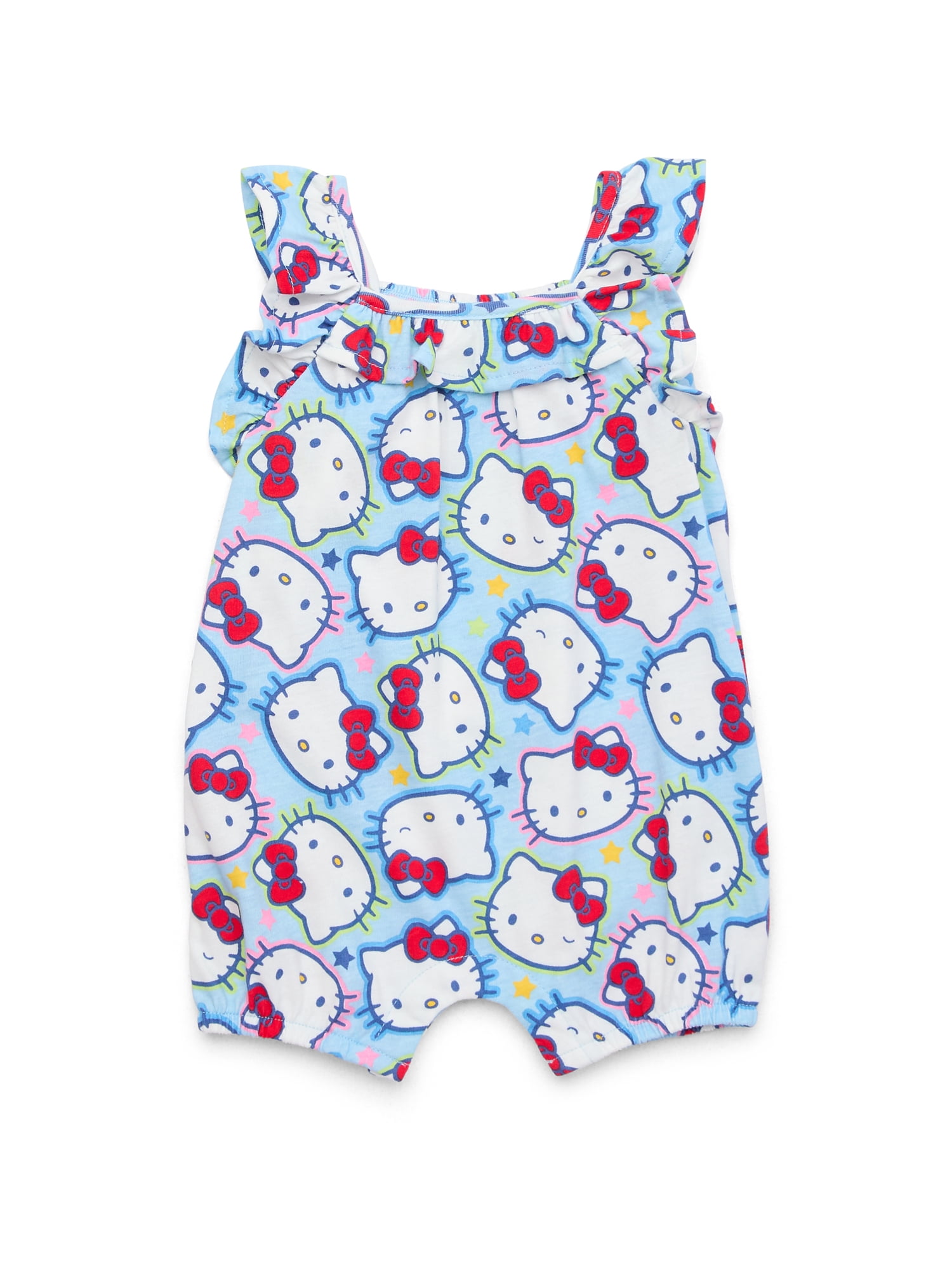 Hello Kitty Baby Girls Romper Set, 2-Pack, Sizes 0-24 Months