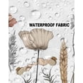thumbnail image 5 of Pack of 2 Outdoor Pillow Covers, Fall Flowers Chrysanthemum Fern Reeds Waterproof Square Throw Pillowcase Cushion Decorative Pillow Covers for Couch Patio Tent, 20x20 in, 5 of 6
