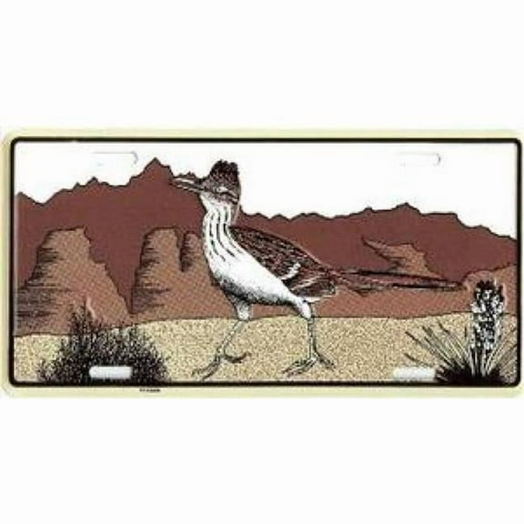 Brown Roadrunner License Plate