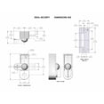 thumbnail image 2 of Ideal Security SK5W SK5 Storm Door Deadbolt, White, 2 of 5