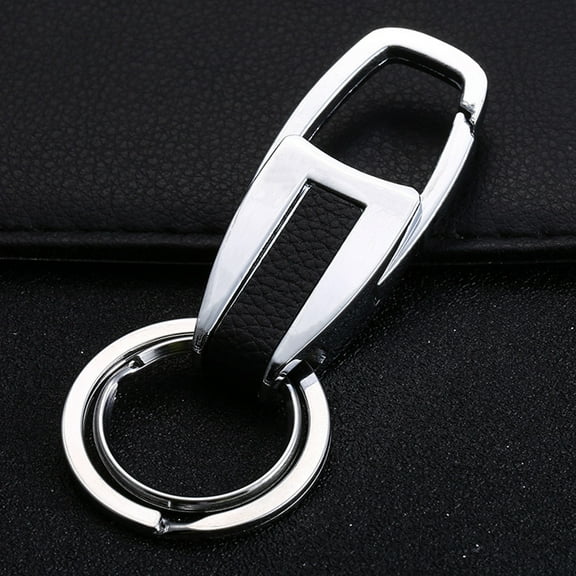 Raindrops 1Set Alloy Metal Keychain Double Ring for Car Keys Daily Use present