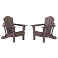 thumbnail image 1 of Paradise Outdoor Folding Poly Adirondack Chair (Set of 2), 1 of 6
