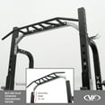 thumbnail image 6 of Valor Fitness Half Rack Squat Machine – 5 Position Multi-Grip Pull Up Station - Adjustable Height, Plate & Bar Storage, and Resistance Band Pegs – Max 1000 lbs – Power Rack Equipment -BD-58, 6 of 8