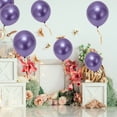 thumbnail image 5 of Unique Bargains 20 Pcs Durable Latex Party Balloons 10 In Helium Balloons Metallic Purple, 5 of 6