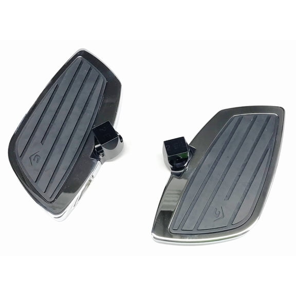 Cobra Swept Chrome/Black Passenger Floorboard Kit (06-4760)