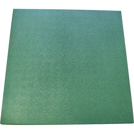 Rubber-Cal "Eco-Sport" 1-inch Interlocking Flooring Tiles - 1 x 20 x 20-inch Rubber Tile - 3 Pack, 8.5 Sqr/Ft Coverage - Green