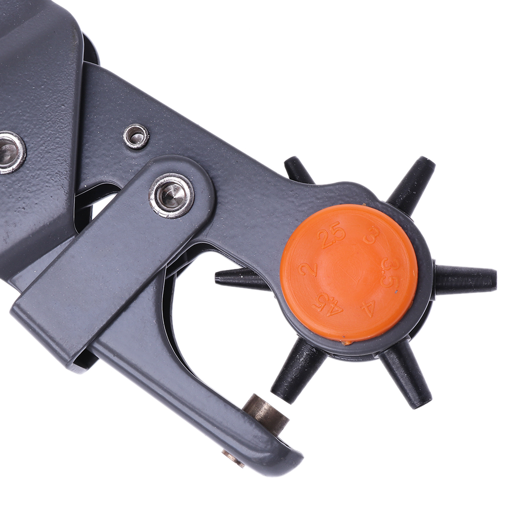 Geemin 6 Sized Heavy Duty Belt Hole Punch Hand Pliers Belt Holes Pliers Tool