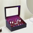 thumbnail image 4 of Rotating Watch Winder Automatic Wristwatch Storage Box Quiet Motor Rectangular Watch Winder, 4 of 15