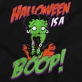 thumbnail image 2 of Betty Boop Zombie Halloween Treat Women's Long Sleeve T Shirt Brisco Brands S, 2 of 6