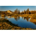 thumbnail image 2 of Jones, Adam 32x23 Gold Ornate Wood Framed with Double Matting Museum Art Print Titled - Lembert Dome reflected on Tuolumne River at sunset-Yosemite National Park-California, 2 of 4