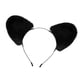 thumbnail image 2 of Diadema con orejas esponjosas, accesorios para fotos, accesorios para el cabello para bailes de graduación, mascaradas, Halloween Negro, 2 of 7