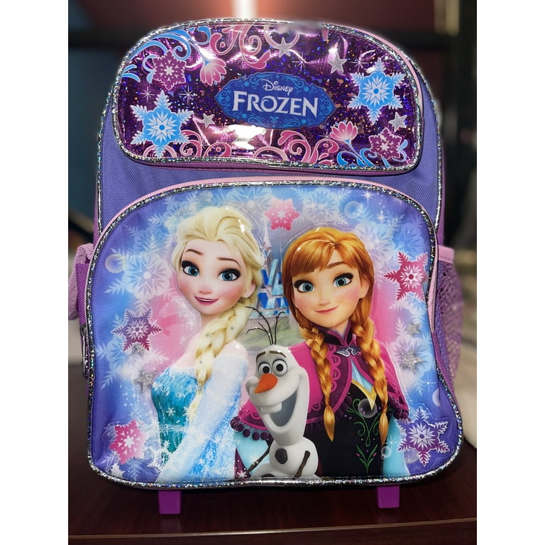 Disney Frozen 2 Elsa & Anna Kids Backpack 16 inch Rolling Backpack /Roller Large Bag 20225, Girl's, Size: Rolling 16 inch