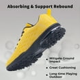 thumbnail image 3 of AOV Mens Running Shoes Casual Tennis Athletic Gym Fashion Lightweight Sneakers Yellow US 12.5, 3 of 6