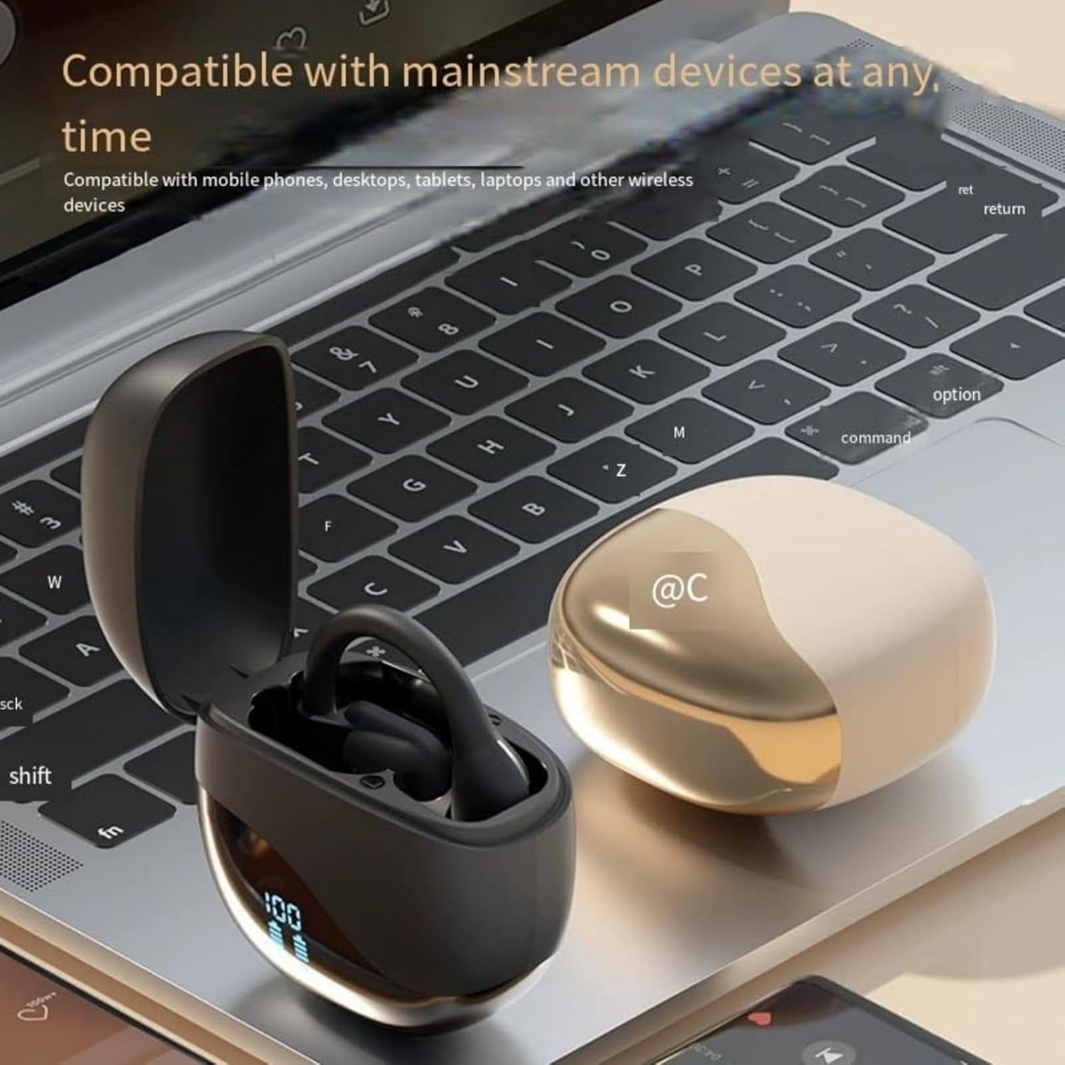 Vital Translation Earbuds, 2025 New 144-Language Bluetooth Headphones Translating Device, Ai Translation Earbuds Real Time, for Travel Business Learning (Black)
