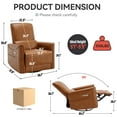 Llinc Store Swivel and Rocker Power Recliner Chair with Lumber Support ...