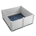 thumbnail image 1 of VEVOR Dog Whelping Box 59.8x59.8x24.0in PVC with Rails Pee Pad for Dogs Puppies, 1 of 9