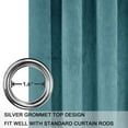 thumbnail image 3 of SMILETIME Velvet Curtains with Grommet, Thermal Insulated Super Soft Privacy Noise Reducing Light-Filtering Velvet Curtains for Living Room, 2 Panels, 3 of 7