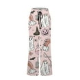 thumbnail image 5 of Women's Halloween-Themed Pajama Pants Cute Ghosts, Pumpkins, and Witches Design Soft and Comfortable Lounge Pants, 5 of 5