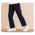 thumbnail image 5 of CPNG Boys Pure Cotton Dress Pants Straight Pants High Waist School Uniform Pants Classic Elastic High Waist Uniform Pants(Navy,7-8 Years), 5 of 5