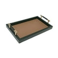 thumbnail image 1 of Bandeja de tocador para maquillaje, bandeja para servir con asas, mesa de centro, encimera Marrón, 1 of 9