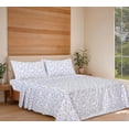 thumbnail image 7 of RUVANTI 100% Organic Cotton Sheets - California king Sheet Sets - 4 Piece Percale Weave Bedding, Crisp, Cooling & Breathable, Soft & Durable, 16" Deep Pocket, Hotel Quality Sábanas - Tranquil, 7 of 7