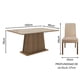 thumbnail image 3 of Juego de Comedor Madesa Patricia Mesa con Tablero de Vidrio y 6 Sillas Marrón/Crema/Imperial, 3 of 5