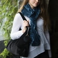 thumbnail image 2 of Pavilion Gift Company - Slate - Ruffled Velvet Scarf, 2 of 4