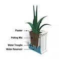 thumbnail image 4 of Mayne Cape Cod Grand Pot de Fleurs Carré en Plastique pour Extérieur 20 Pouces, Blanc, 4 of 6