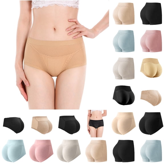 XinghaiYIDE Women's Seamless Lifting Underwear, Peach Sculpting Panties with Pads, Body Shaping Tummy Control Briefs, Sizes S-XL Beige-7