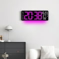 thumbnail image 3 of Ohufall 17.3 Inch Large LED Wall Clock Multifunction Temp Humidity Alarm Clock Clocks For Living Room Bedroom Office Decor, 3 of 6