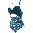 thumbnail image 2 of Women Wrap Cut Out One Piece Swimsuit High Waisted Monokini Bathing Suit, 2 of 5