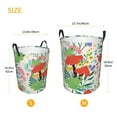 thumbnail image 3 of Rateoe Mushroom and Frogs Pattern Round Laundry Hamper Basket, Tall Hamper Basket for Blanket Storage, Nursery Clothes Hamper for Laundry in Bedroom and College Dorm-Small, 3 of 6