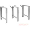 Workbench Table Frame 3 Legs 26" Depth Blue 29" to 35" Height