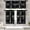 Eat Good Black, variant on Indian Boho Curtains, Mandala Design Colorful Boho Floral Paisley Curtains, Bedroom Living Room Blackout Decorative Curtains, 2 Panel Set, 84x84 Inch.